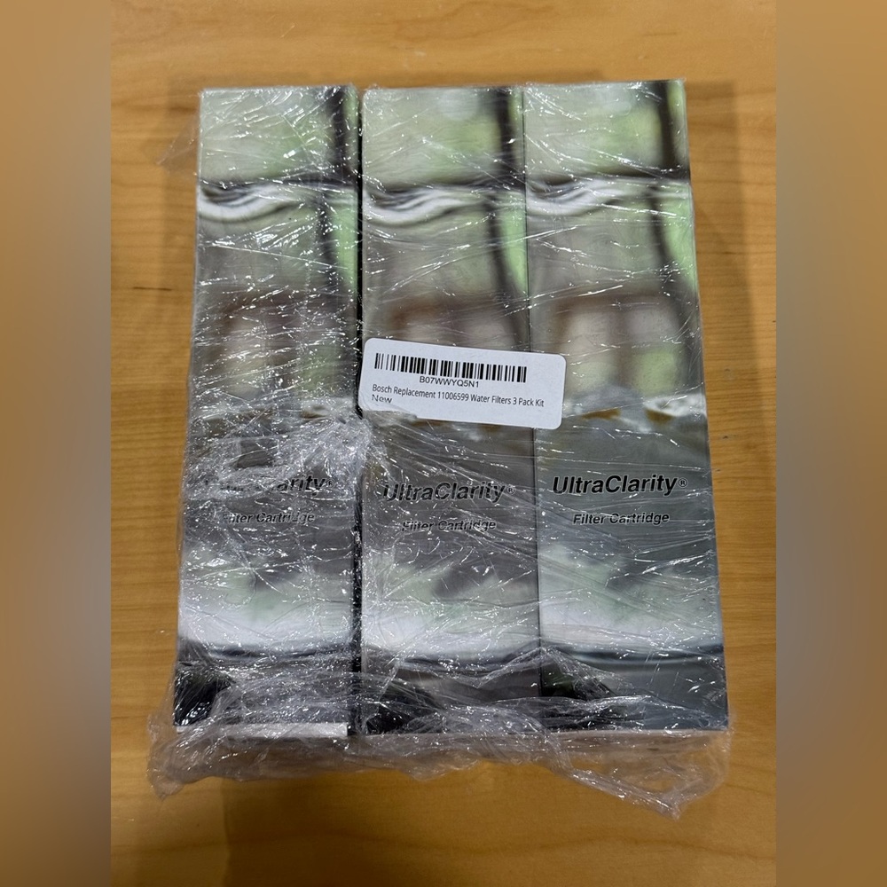 Bosch Water filters Replacements 3 pack for  model 9000 077095 & 9000 077096 new